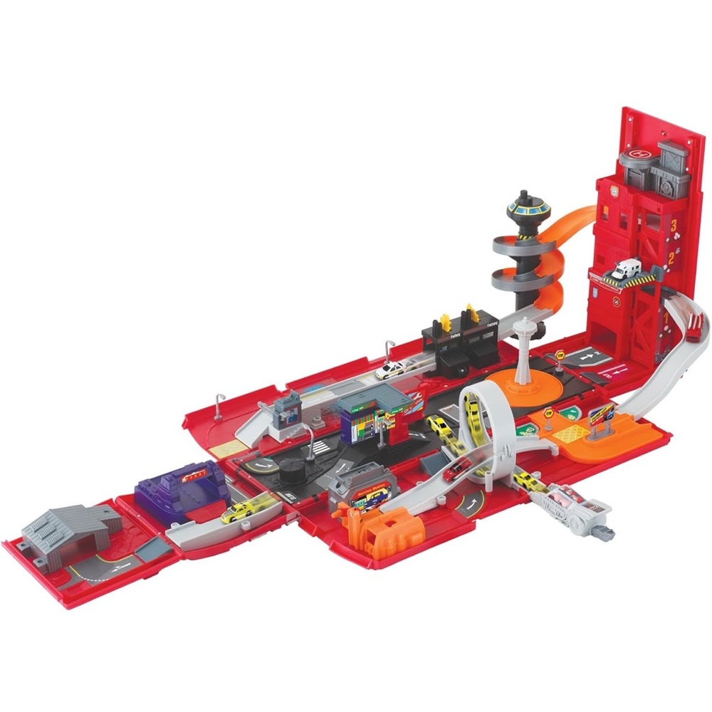 Take Alone Fire Station Playset Transforming set Motor Max in Box Price film !